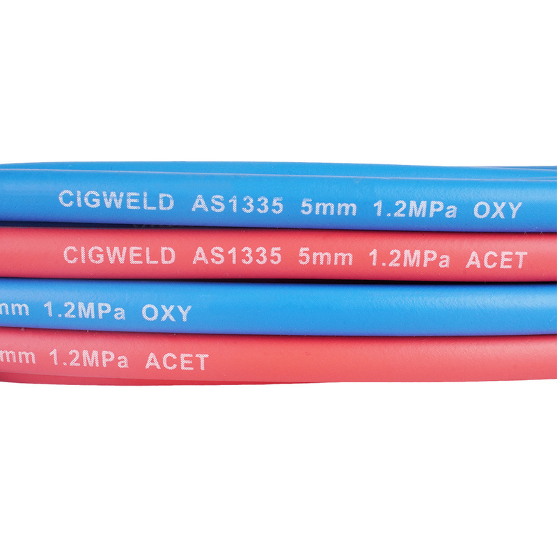 ความทนทานต่อการแก่ตัว 1/4'x50FT ความทนทานต่อการสวมเกรด R Oxy / Acet Twin welding Hose Assembly