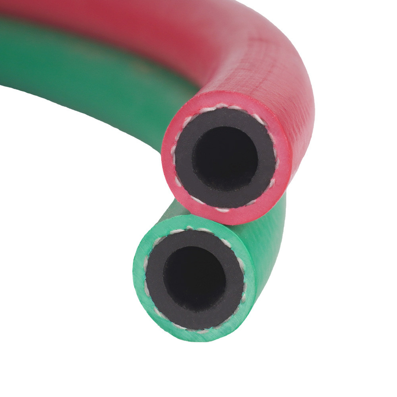 ความทนทานต่อการแก่ตัว 1/4'x50FT ความทนทานต่อการสวมเกรด R Oxy / Acet Twin welding Hose Assembly