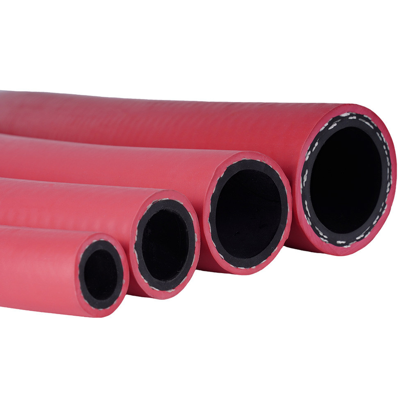 สีแดง EPDM 1/2' X 50FT กับ NPT ชายยางอากาศลําเลียงการประกอบสําหรับอากาศบด