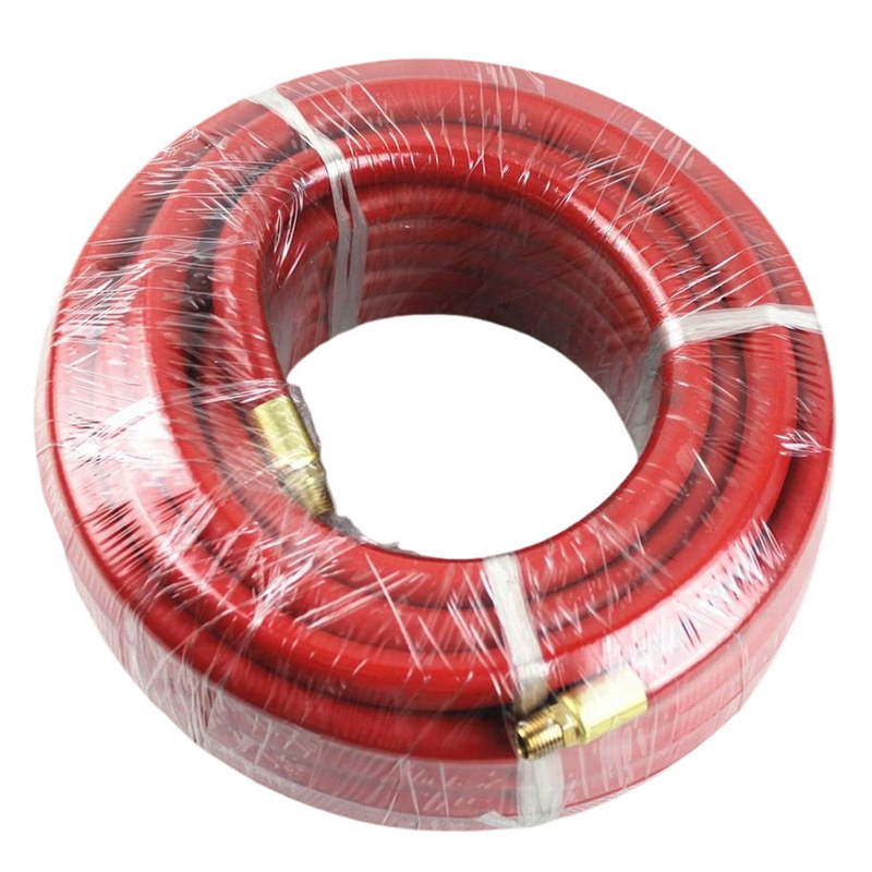 สีแดง EPDM 1/2' X 50FT กับ NPT ชายยางอากาศลําเลียงการประกอบสําหรับอากาศบด