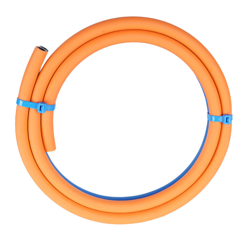 เกรด T ทนทานการใช้งาน Reducer Twin สายสลัด Orange 3/8 '' น้ําเงิน 1/4 '