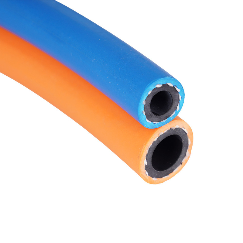 เกรด T ทนทานการใช้งาน Reducer Twin สายสลัด Orange 3/8 '' น้ําเงิน 1/4 '