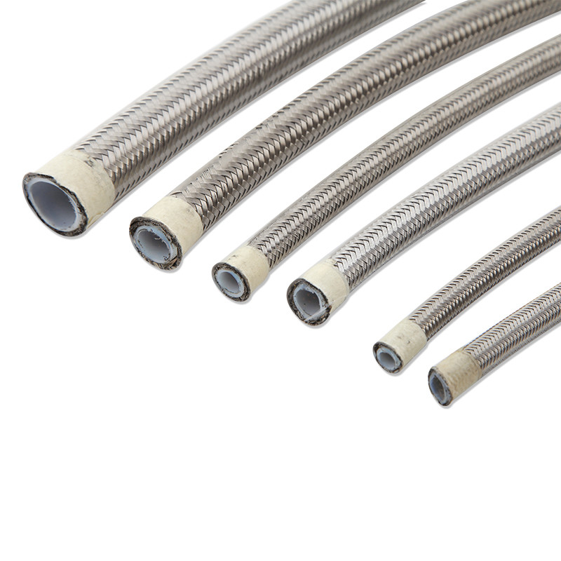 สายพัดลม PTFE ความดันสูง ด้วยชั้นหนึ่งที่ผสมผสานของเหล็กไร้ขัดสําหรับการขนส่งและไฮดรอลิกเคลื่อนที่
