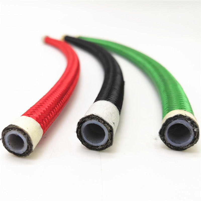 สายพัดลม PTFE ความดันสูง ด้วยชั้นหนึ่งที่ผสมผสานของเหล็กไร้ขัดสําหรับการขนส่งและไฮดรอลิกเคลื่อนที่