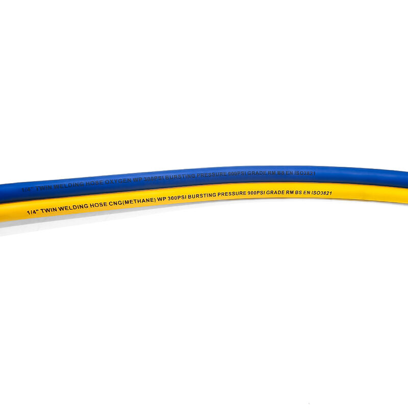 สายเชื่อมคู่แรงดันสูง ได้รับการรับรองมาตรฐาน ISO 3821 ด้วยยางสังเคราะห์ EPDM สำหรับงานเชื่อมและตัดแก๊ส