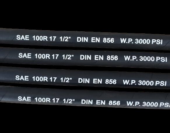 ท่อไฮดรอลิก 3000 PSI SAE 100R17 สำหรับเครื่องจักรก่อสร้างระบบไฮดรอลิกรถตักล้อยาง