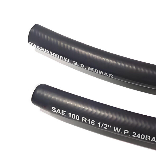 ท่อไฮดรอลิกยืดหยุ่นพิเศษ SAE 100R16 สำหรับระบบไฮดรอลิกของรถตักที่มีรัศมีโค้งงอแคบ