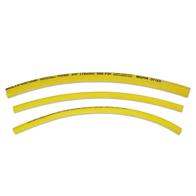 Flame Retardant Antistatic Non-Conductive Multipurpose Mining Rubber 2'' Hose - Nitrile RMA-A for Air, Water, Oil, Fuel Transfer