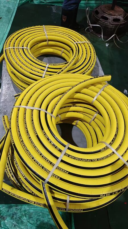 Flame Retardant Antistatic Non-Conductive Multipurpose Mining Rubber 2'' Hose - Nitrile RMA-A for Air, Water, Oil, Fuel Transfer