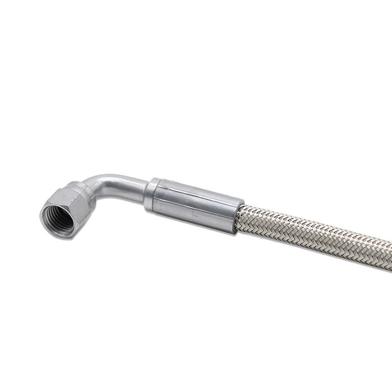 1/4 &quot;04Stainless Steel PTFE Braid PTFE Hose Assembly แรงดันสูง
